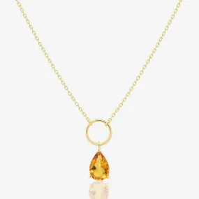 Citra Necklace in Citrine