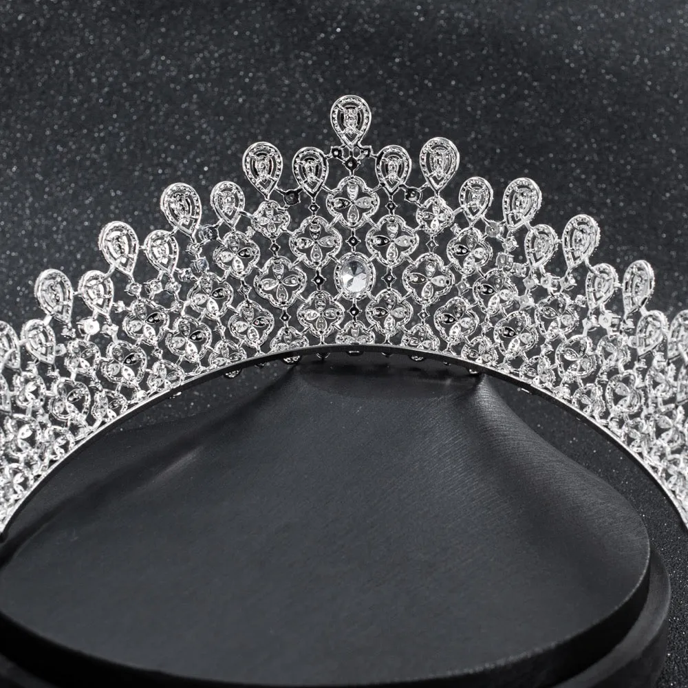 Cubic zircon wedding bridal tiara diadem hair jewelry CH10229
