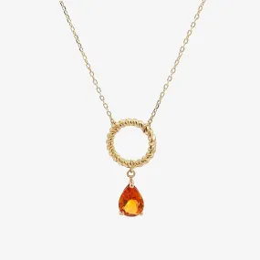 Gina Necklace in Citrine