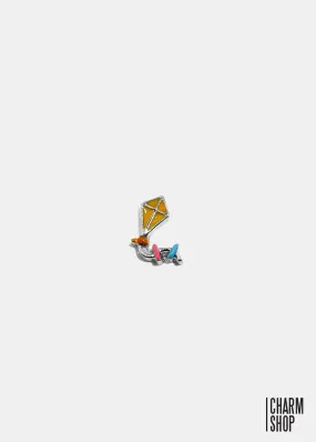 Ribbon-Tailed Kite Locket Charm