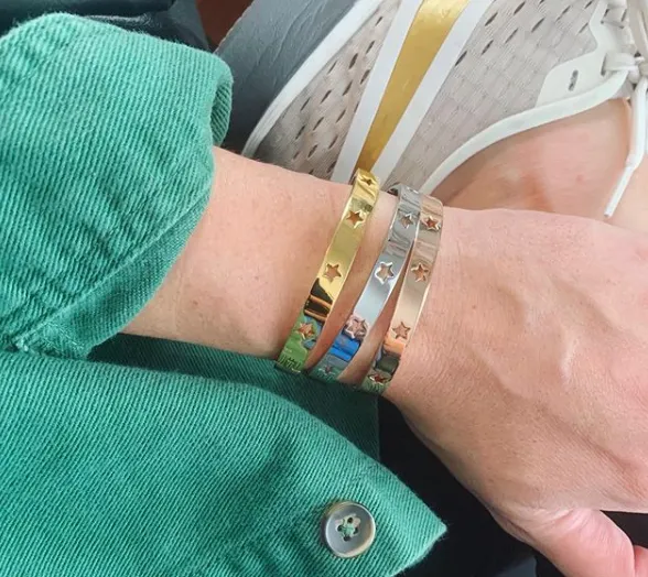 Star Struck Stainless Bangle