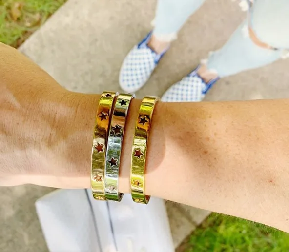 Star Struck Stainless Bangle