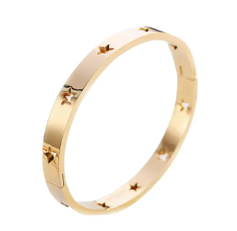 Star Struck Stainless Bangle