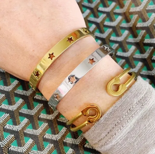 Star Struck Stainless Bangle