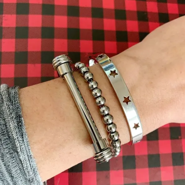 Star Struck Stainless Bangle