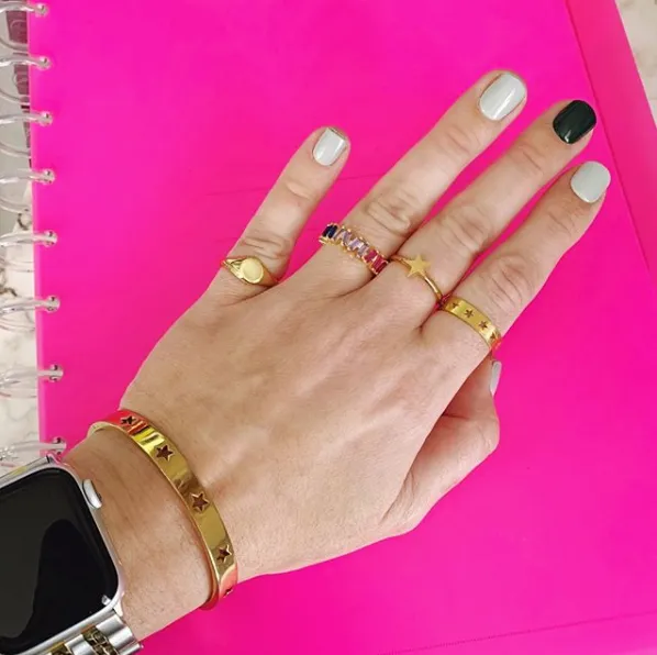 Star Struck Stainless Bangle