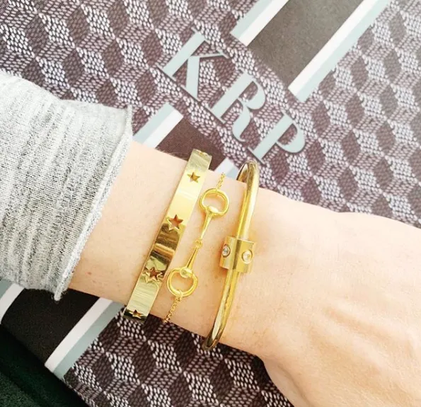 Star Struck Stainless Bangle