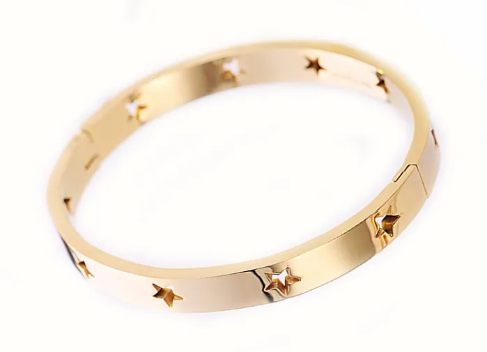 Star Struck Stainless Bangle