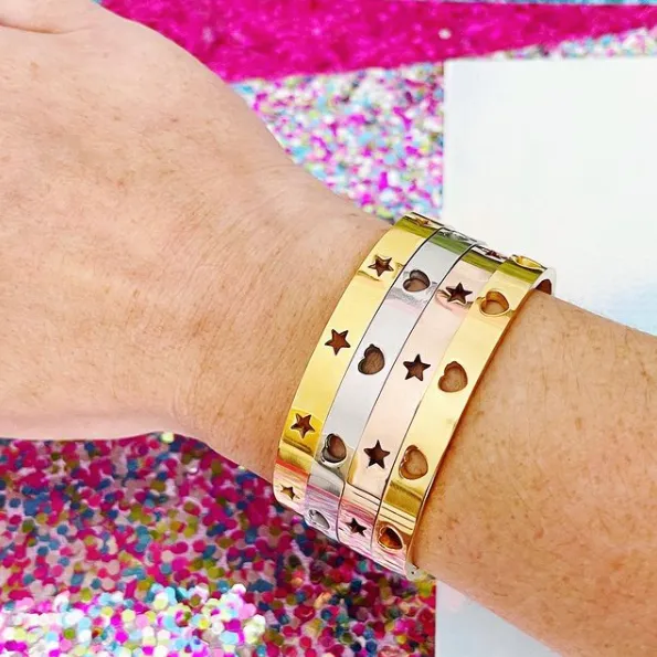 Star Struck Stainless Bangle