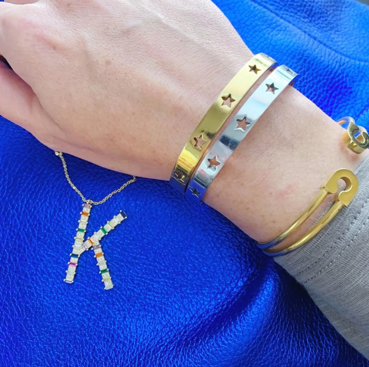 Star Struck Stainless Bangle