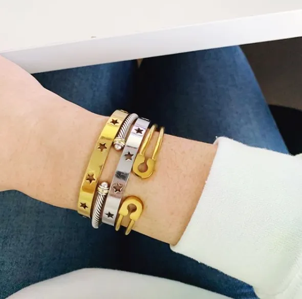 Star Struck Stainless Bangle