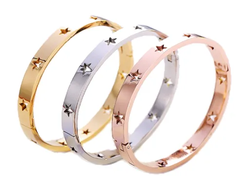 Star Struck Stainless Bangle