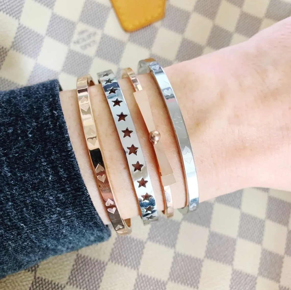 Star Struck Stainless Bangle