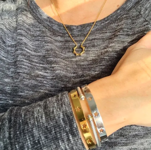Star Struck Stainless Bangle