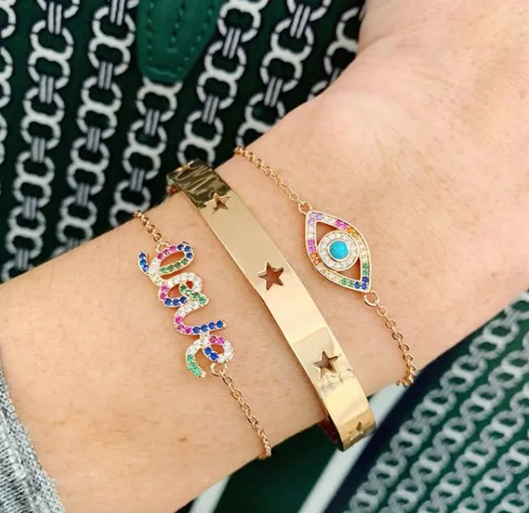 Star Struck Stainless Bangle