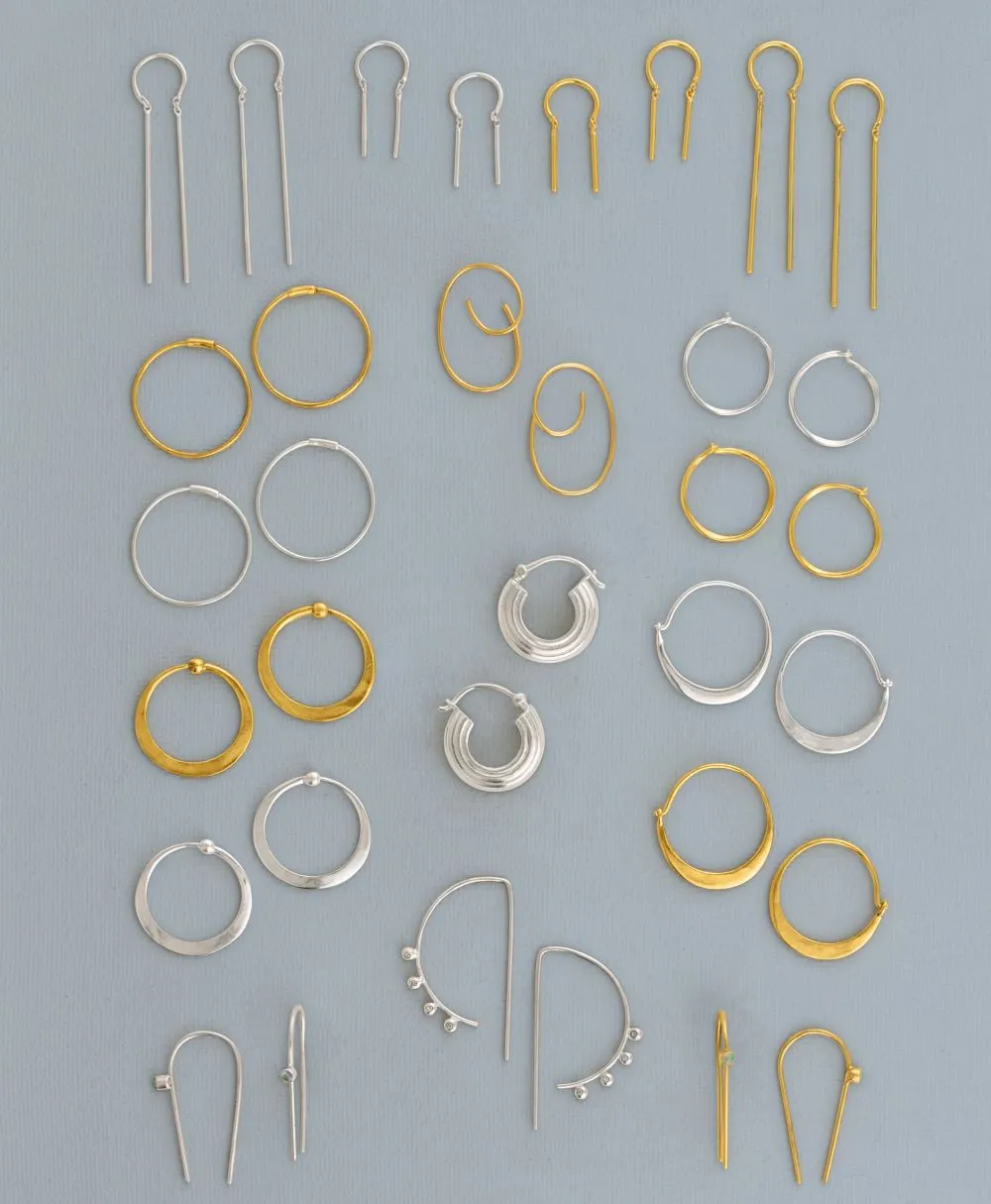 You're Hooked Earrings in Opal and Gold